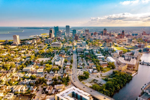 Aerial view of Milwaukee (Brookfield), WI