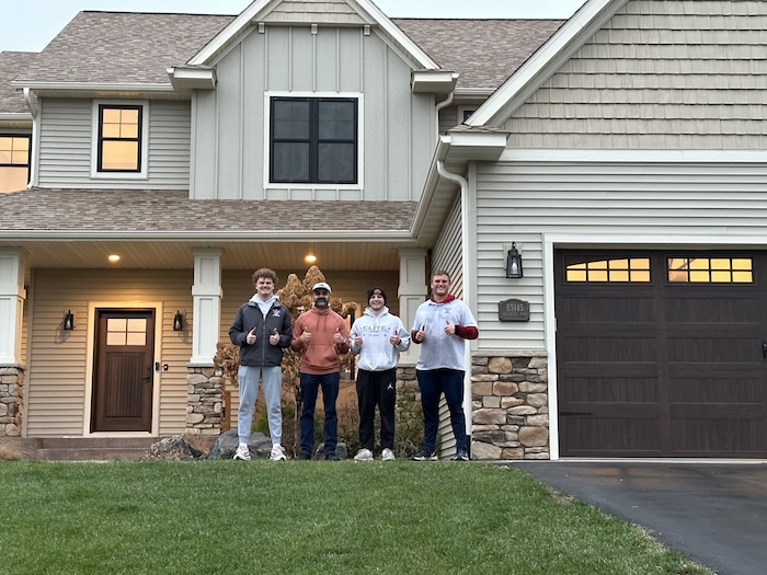 An Elite Movers crew at a Wisconsin home